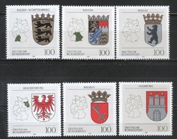 Postatiszta Bundes 2159 Mi 1586-1591      12,00 Euró
