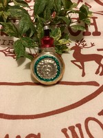 Old glass water bottle Christmas tree decoration