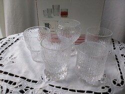 Finn Iittala jég üveg vodkás pohár