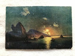 Antik, régi képeslap - Postatiszta                              -5.