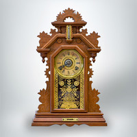Rainfall alarm American fireplace clock