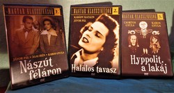 Magyar Klasszikusok - 10 db után nyomott fekete fehér film DVD lemezeken.Akollekció egyben eladó.