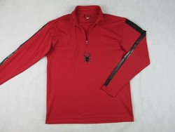 Original spyder (m / l) red long-sleeved sports top for men