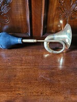 Antique copper car engine horn