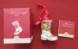 Hutschenreuther German porcelain Christmas boot ornament 2015 props decoration Christmas tree decoration
