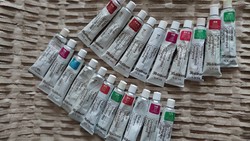 Art supplies, pelican old acrylic paint (21 pieces) Spanish, German production