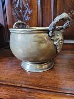 Antique copper pot, bowl