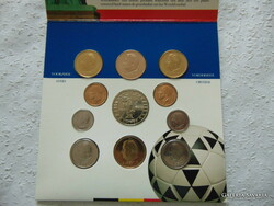 Focis bliszter Belgium 1994 11 darab érmével