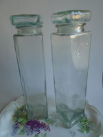 2 db. új  üveg  aroma zárós  konyhai tároló.