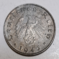 Német Harmadik Birodalom 1945.  10 reichspfennig horogkereszttel A (565)