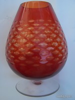 Retro goblet vase - elegantly designed goblet form. Flawless, height 17 cm