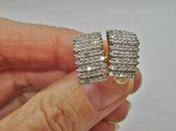 Mega akció!!!Gyönyörű régi 1,188ct gyémánttal 9kt aranyfülbevaló