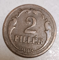 1939. 2 Filér Hungarian Kingdom (992)