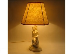 Marked granite female nude table lamp donner gertrod -55cm-art&decoration