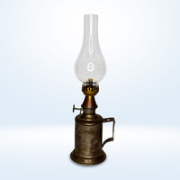 Marque deposee - pigeon antique table kerosene lamp