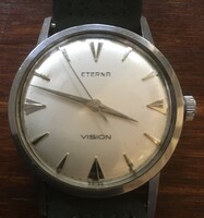Eterna vision men's wristwatch from the late sixties in perfect condition