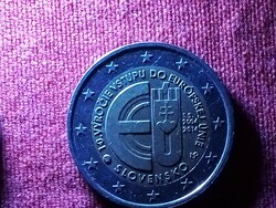 2 Euro is the 10th anniversary of Slovakia joining the European Union
