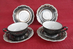 Porcelán - Bareuther Bavaria Teás Kávés Csésze Alátét Csészealj