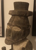 Antik gyűjteményi afrikai szobor kb. 70 cm