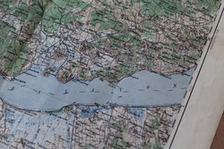 Antique old Balaton Balaton-Upland Káli-Medence pope map