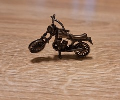 Silver small motorcycle model