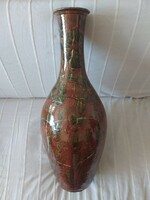 Gigantic ceramic floor vase of applied art, rare, unique, flawless, 65 cm!!