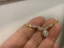 14.karátos arany collierem 0.72 ct.gyémántokkal Igazolással