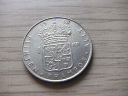 1 Korona 1953  Svédország  Ezüstérem