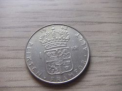 1 Korona 1963  Svédország  Ezüstérem