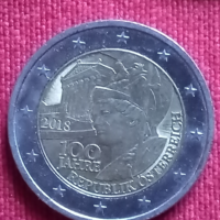 2 Euro Austria 100 years anniversary coin 2018