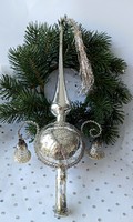 Old wire bell Christmas tree ornament top decoration 28cm