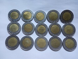 Italy 500 lira 15 pieces !!