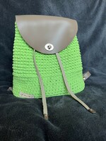 Crocheted backpack