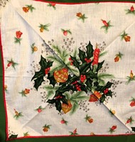 Textile napkin with Christmas pattern