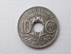 France 10 centimes 1934 coin - French 10 cent 1934 foreign coin