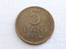 Romania 5 bani 1954 coin - Romanian 5 bani 1954 foreign coin