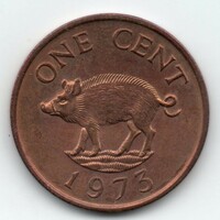 Bermuda 1 cent, 1973, aUNC
