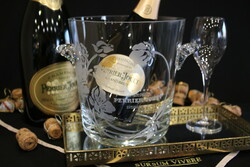 Perrier-Jouët Champagne - Üvegből készült szecessziós pezsgőhűtő - Emille Gallé tervei alapján
