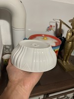 Zsolnay ritka 16 cm-es fehér porcelán pogácsás tál pörköltes leveses nagymama tálja Gyűjtői