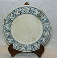 Antik  Zsolnay Szívpecsétes tányér - 26 cm