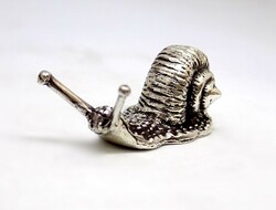 Silver miniature snail figurine (zal-ag119432)