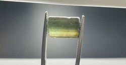 Green tourmaline crystal 7.1 Carat. With certification.