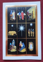 Karácsonyi képeslap postatiszta üdvözlőlap üdvözlőkártya levelezőlap Betlehem királyok