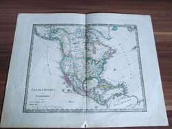 Stieler Iskolai átlásza,Észak-Amerika és Nyugat-India (1878)