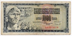 Jugoszlávia 1000 jugoszláv Dinár, 1981