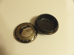 Athens bonbonier jewelry holder painted black porcelain