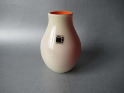 Glass vase by Carlo Moretti (marked)