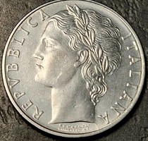 100 Lira, Olaszország, 1975.
