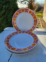 Alföldi porcelain_set of 4 small plates_folk, Hungarian