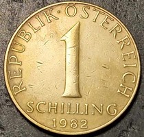 1 schilling, Ausztria, 1982.